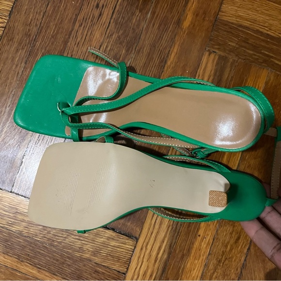Emerald Strappy Sandals - Picture 3 of 3